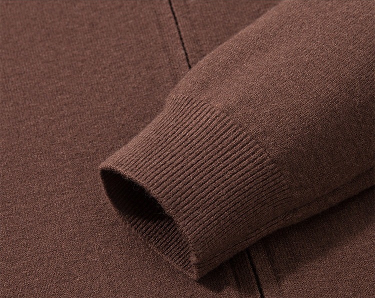 Men's Retro Zip-Up Stand Collar Knit Jacket