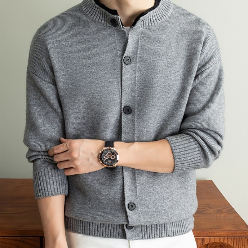Men's Chunky Knit Cardigan Sweater