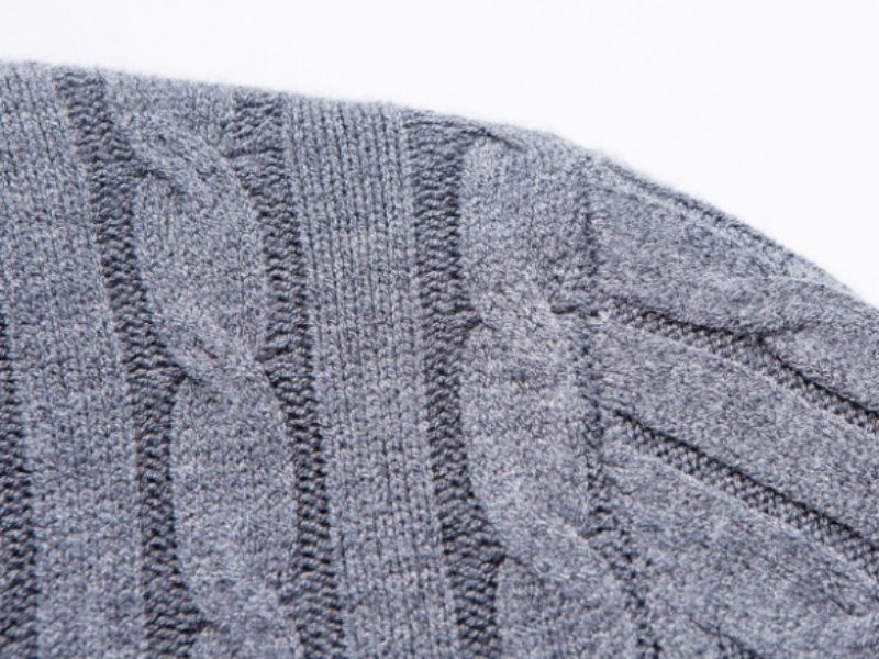 Men's Relaxed Jacquard Crew Neck Sweater