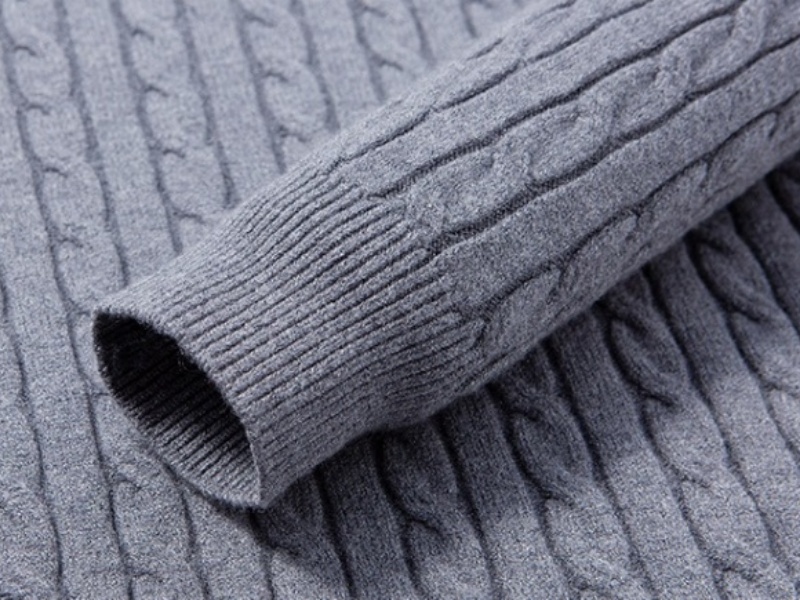 Men's Relaxed Jacquard Crew Neck Sweater