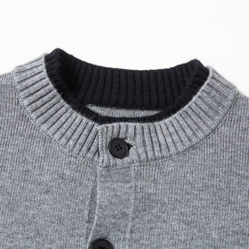 Men's Chunky Knit Cardigan Sweater