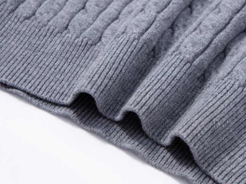 Men's Relaxed Jacquard Crew Neck Sweater