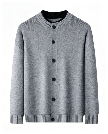 Men's Chunky Knit Cardigan Sweater